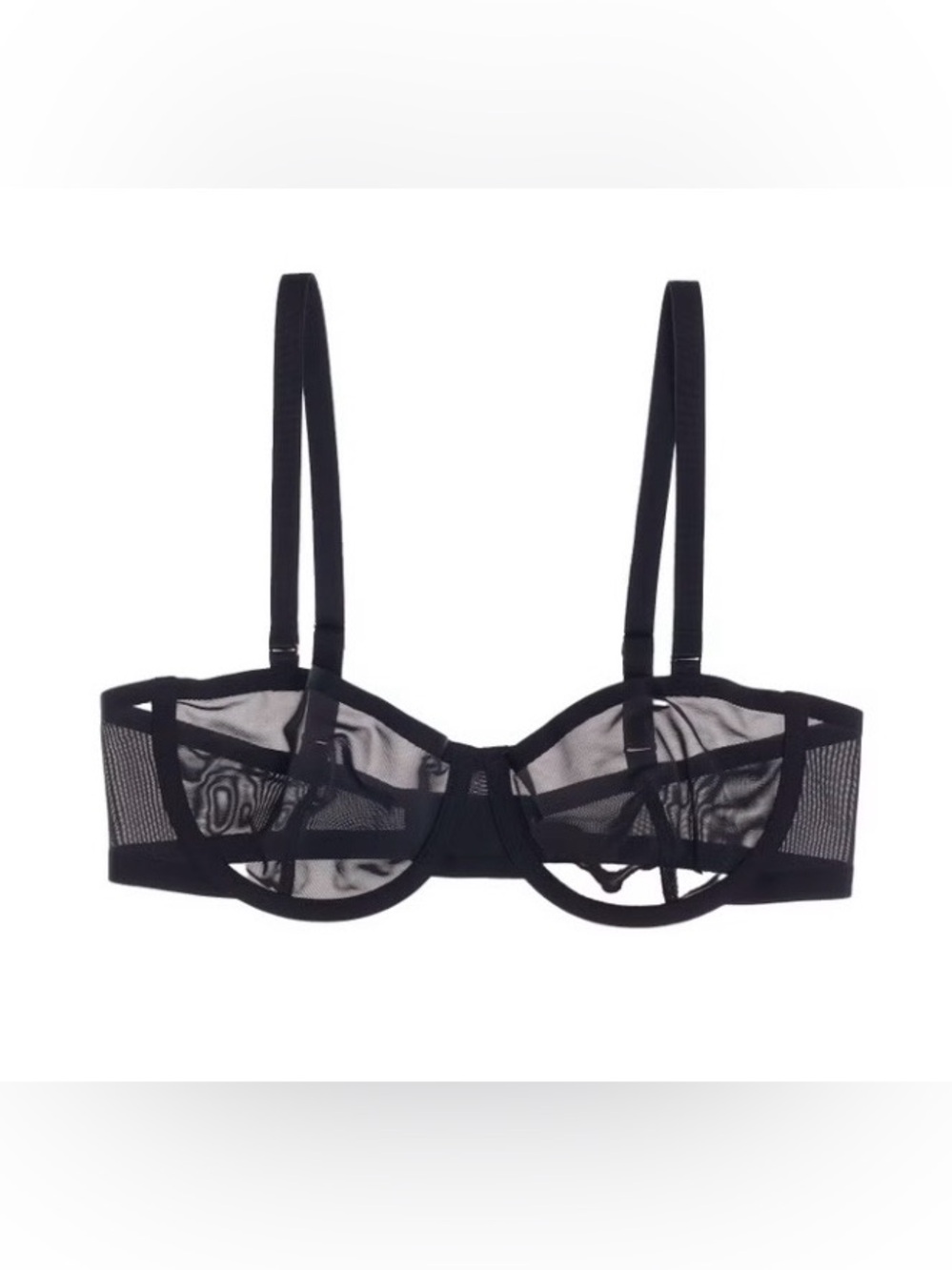 CUUP Balconette Sheer Black Underwire Bra - Women Intimates